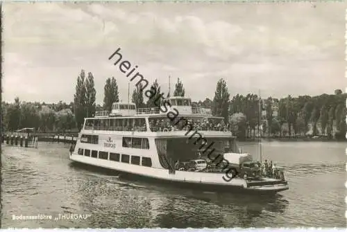 Bodenseefähre "Thurgau" - Foto-Ansichtskarte - Verlag Aubert Ulrich Ravensburg