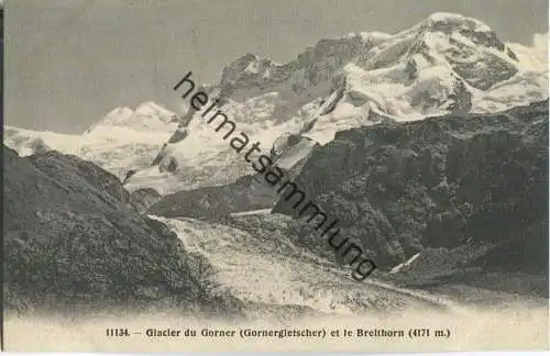 Glacier du Gorner et le Breithorn - Edition Phototypie Co. Neuchatel
