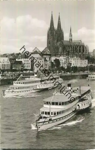 Köln - Rheinschiffe - Foto-AK - Verlag Georg Stilke Köln