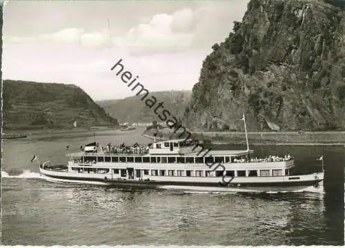Fahrgastschiff Düsseldorf - Köln-Düsseldorfer-Rheindampfschiffahrt - Foto-AK Grossformat - Verlag Georg Stilke Köln