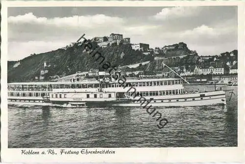 Fahrgastschiff Frieden - Foto-AK - Verlag Fritz Gutmann Koblenz