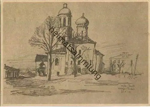 Staraja Russa - Klosterkirche - Aus dem Kampfraum der schleswig-holsteinischen Infanterie-Division - 40er Jahre