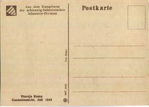 Staraja Russa - Gesamtansicht - Aus dem Kampfraum der schleswig-holsteinischen Infanterie-Division - 40er Jahre