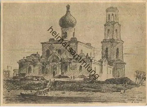Staraja Russa - Auferstehungs-Kathedrale - Aus dem Kampfraum der schleswig-holsteinischen Infanterie-Division