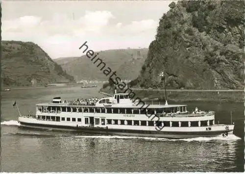 Fahrgastschiff M.S. Koblenz - Köln-Düsseldorfer-Rheindampfschiffahrt - Foto-Ansichtskarte Grossformat