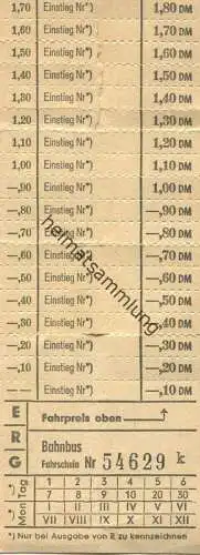 Deutschland - Bahnbus - Fahrschein