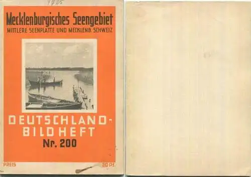 Nr. 200 Deutschland-Bildheft - Mecklenburgisches Seengebiet - Mittlere Seenplatte und Mecklenb. Schweiz