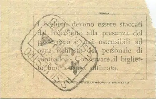 Italien - Azienda Comunale di navig. Interna Lagunare Venezia - Rialto - Fahrschein L.35