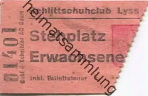 Schweiz - Schlittschuhclub Lyss - Stehplatz