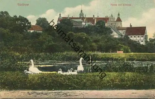 Güstrow - Schloss - Feldpost - Verlag M. Glückstadt & Schwab Hamburg gel. 1913