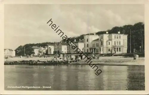 Ostseebad Heiligendamm - Strand - Foto-AK - Verlag R. Lederbogen Karl-Marx-Stadt gel. 1950