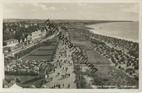 Warnemünde - Kurpromenade - Foto-AK - Verlag Karl Eschenburg Warnemünde