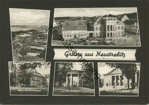 Neustrelitz - Marktplatz - Haus der Werktätigen - Foto-AK Grossformat - Verlag H. Sander Berlin gel. 1967