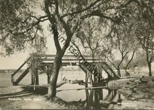 Neustrelitz - Weisse Brücke - Foto-AK Grossformat - Verlag Kurt Mader Berlin-Karlshorst gel. 1958