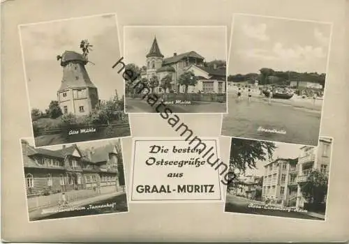 Graal-Müritz - Alte Mühle - Rosa-Luxemburg-Heim - Tannenhof - Foto-AK Grossformat - Verlag H. Sander Berlin gel. 1964