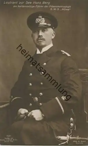 Hans Berg - Leutnant zur See - Verlag Gustav Liersch & Co Berlin