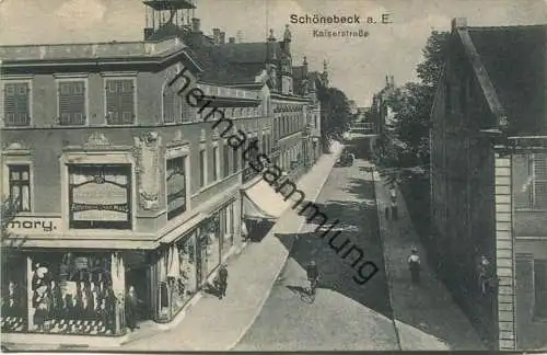 Schönebeck - Kaiserstrasse - Verlag Carl H. Odemar Magdeburg gel. 1919