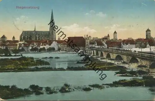 Regensburg - Verlag Gebr. Metz Tübingen- gel. 1912