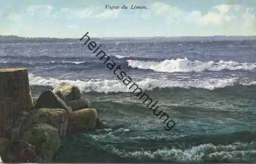 Vague du Lac Leman - Verlag E. Rossier Nyon - ca. 1910