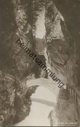 Les Gorges de l Areuse - Foto-AK - Verlag Jullien freres Geneve