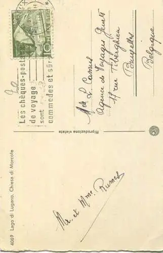 Chiesa di Morcote - Lago di Lugano gel. 1951