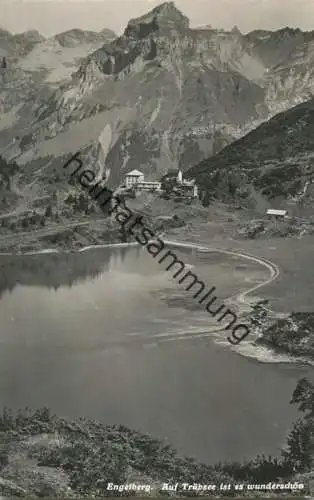 Engelberg - Hotel Trübsee - Foto AK - Verlag J. Blatter-Trauffer Engelberg