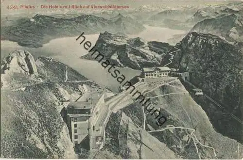 Pilatus - Hotels - Vierwaldstättersee - Edition Photoglob Zürich gel. 1908