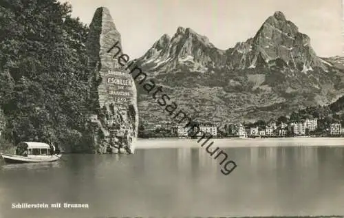 Vierwaldstättersee - Schillerstein - Foto-AK - Verlag Photoglob Wehrli AG Zürich