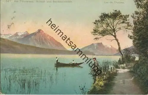 Thunersee - Niesen - Stockhornkette - Verlag Phototypie Co Neuchatel - gel. 1910