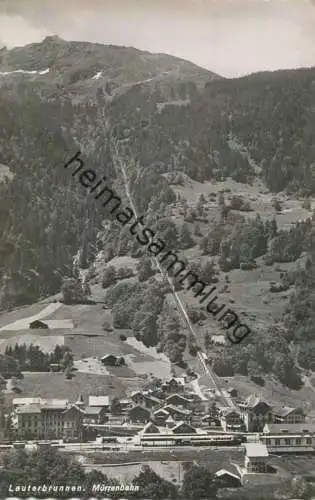 Lauterbrunnen - Mürrenbahn - Foto-AK - Verlag Walter Schild Interlaken