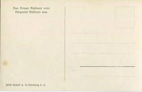 Aroser Rothorn - Foto-AK - Verlag Wehrli Kilchberg