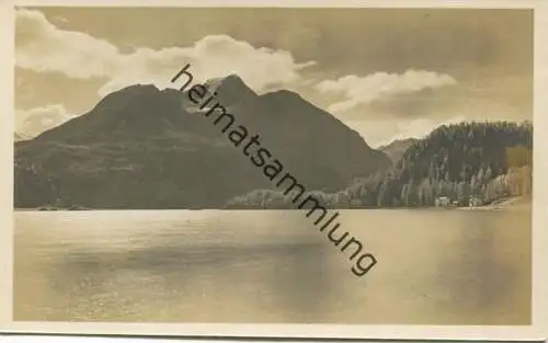 Silsersee - Blick gegen P. della Margna - Foto-AK - Verlag J. Gaberell Thalwil