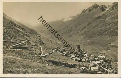 Hospenthal - Gotthardstrasse - Foto-Ansichtskarte - Verlag Photoglob Zürich