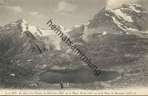 Le Lac et la Cabane de Chanrion - Tour de Boussine - Mont Avril - Verlag Jullien freres Geneve