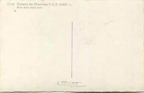 Cabane de Chanrion - Mont Gele - Mont Avril - Foto-AK - Verlag E. Gyger Adelboden
