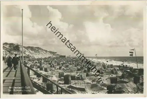 Westerland-Sylt - Burgenstrand - Foto-AK 30er Jahre - Verlag Haus Herold Westerland-Sylt