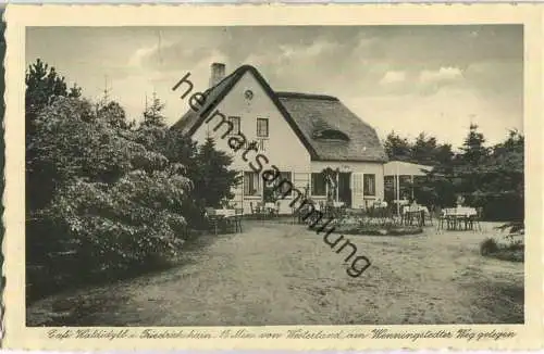 Westerland-Sylt - Kaffee Waldidyll in Friedrichshain - Foto-AK 30er Jahre - ohne Verlagsangabe