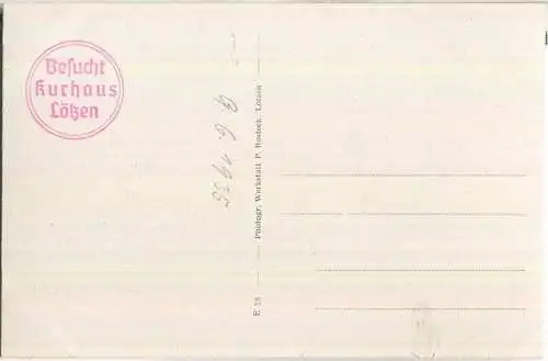 Lötzen in Masuren - Blick vom Mauerseeschlösschen - Verlag P. Rosteck Lötzen