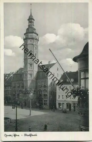 Gera - Rathaus - Foto-AK 30er Jahre - Verlag Schöning & Co Lübeck
