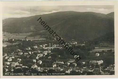 Blankenburg - Schwarzatal - Foto-AK 30er Jahre - Verlag Herm. Paris Rudolstadt