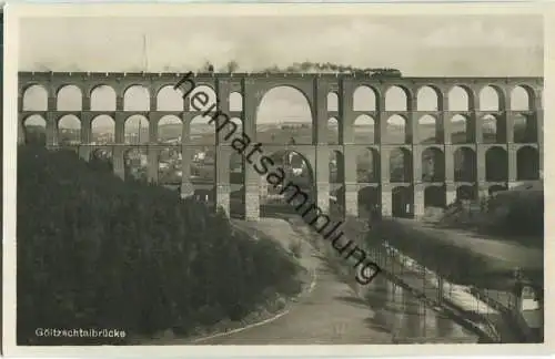 Göltzschtalbrücke - Foto-AK 30er Jahre - Verlag Löffler & Co Greiz