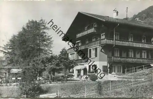 Chateau d'Oex - Pension Borgeaud - Foto-AK - Verlag Villiger Chateau d'Oex