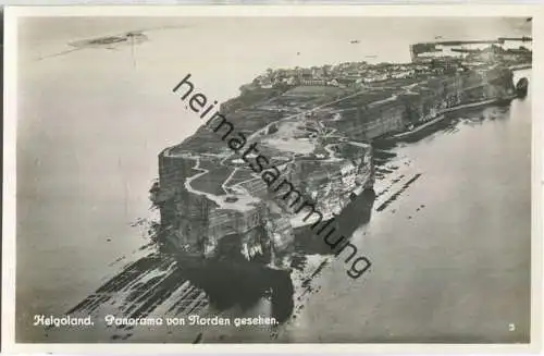 Helgoland - Panorama von Norden - Foto-Ansichtskarte 30er Jahre - Verlag Meyer Hamburg