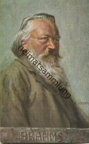 Johannes Brahms - AK ca. 1900 - Verlag B. K. W. I 874-10