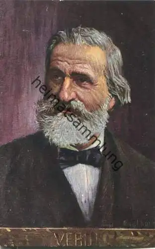 Giuseppe Fortunino Francesco Verdi - AK ca. 1900 - Verlag B. K. W. I 874-11