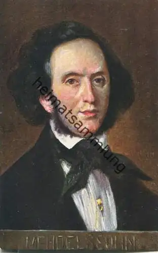 Jakob Ludwig Felix Mendelssohn Bartholdy - AK ca. 1900 - Verlag B. K. W. I 874-8