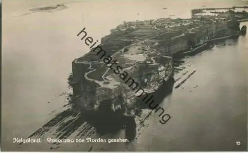 Helgoland - Panorama von Nordem - Foto-Ansichtskarte ca. 1920 - Verlag N B C
