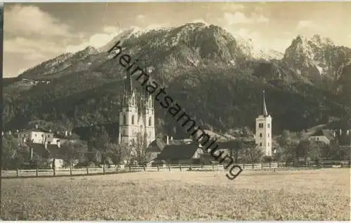 Admont mit dem Sparafeld - Foto-AK 1921 - Verlag Conrad Frankhauser Admont