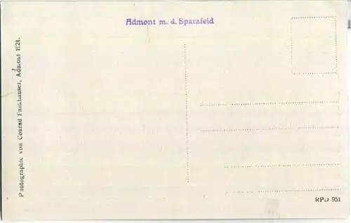 Admont mit dem Sparafeld - Foto-AK 1921 - Verlag Conrad Frankhauser Admont