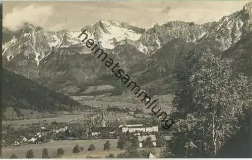 Admont mit den Hallermauern - Foto-AK 1921 - Verlag Conrad Frankhauser Admont